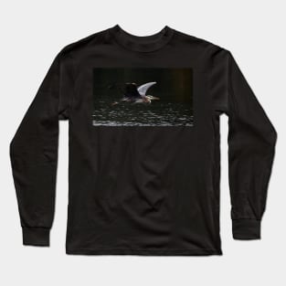 Graceful Great Blue Heron Long Sleeve T-Shirt